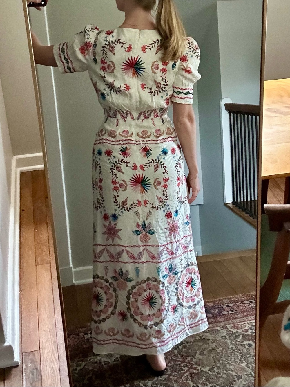 Saloni Bianca Silk Dress - Picture 3 of 12